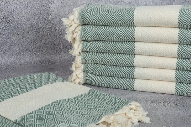 Summer Gift Ideas, 70x40 Cotton Diamond Towel, Hammam Towel USA, Bridal Shower Favor, Absorbent towel, Custom Wedding Gift, Wedding Gifts Towel - 2