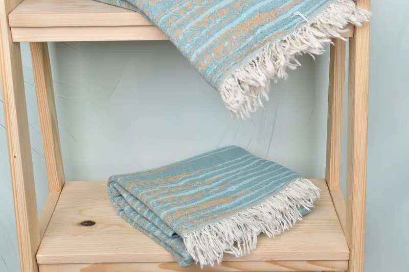 Fringed Turkish towel for poolside, Turkish towel, Gift Boxes Towel, Hammam towel, Bachelorette Gifts, Yoga Towel, 70x40 Cotton Patterned Towel - 6