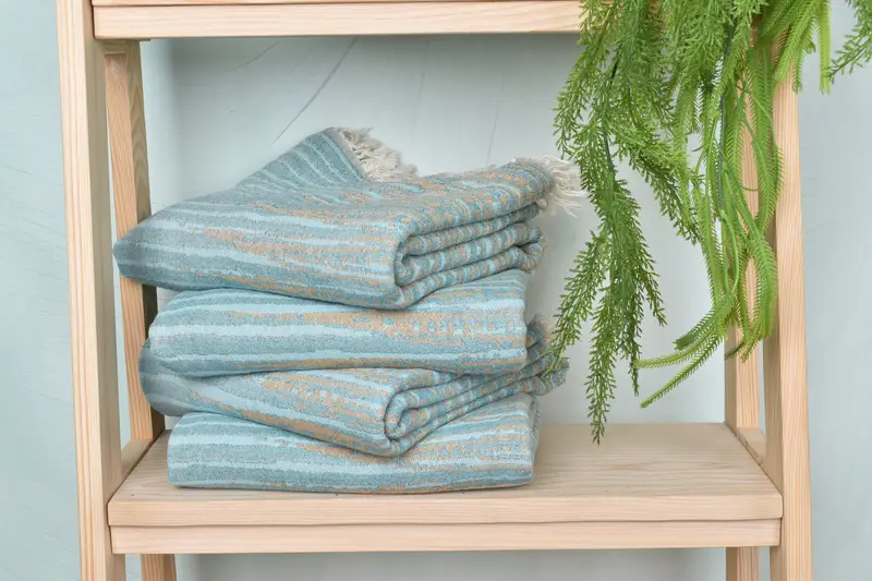 Fringed Turkish towel for poolside, Turkish towel, Gift Boxes Towel, Hammam towel, Bachelorette Gifts, Yoga Towel, 70x40 Cotton Patterned Towel - 8