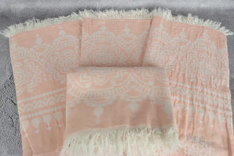 Peshtemal Towel, Absorbent towel, Personalized Towel, Bridesmaid Gifts Personalized, 74x36 Cotton Floral Patterned Towel, Monogram Beach Towel - 5