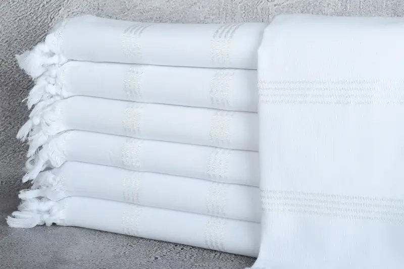 Personalized Turkish Towel Beige, Bath Towel, 40x71 Inches