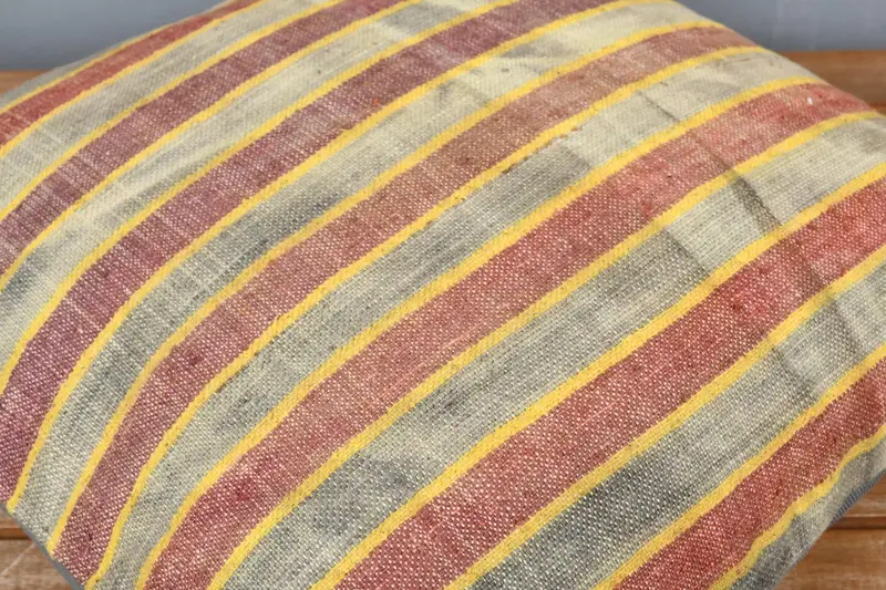 Cushion Cover, Interior Designer Pillow, Square Throw Pillow, Bed Cushion, Pillow for Couch, Kilim Cushion Sham, 18x18 Gray Pillow Sham - 3