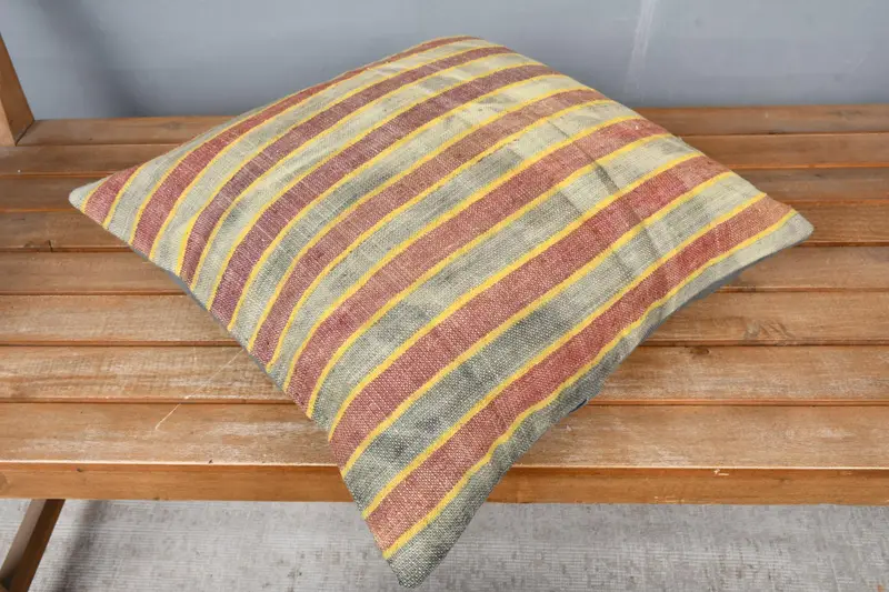 Cushion Cover, Interior Designer Pillow, Square Throw Pillow, Bed Cushion, Pillow for Couch, Kilim Cushion Sham, 18x18 Gray Pillow Sham - 2