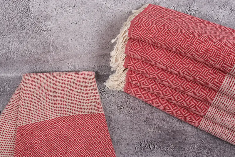 Turkish Towel Set, Custom Wedding Gifts, Handwoven Turkish bath towel, Halloween Gifts, Wedding Gift, Lightweight towel, 70x40 Cotton Chevron Towel - 2