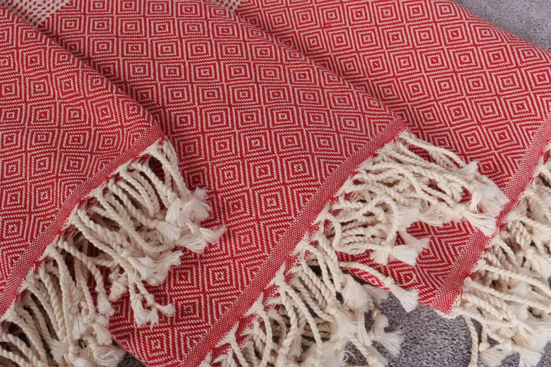 Turkish Towel Set, Custom Wedding Gifts, Handwoven Turkish bath towel, Halloween Gifts, Wedding Gift, Lightweight towel, 70x40 Cotton Chevron Towel - 5