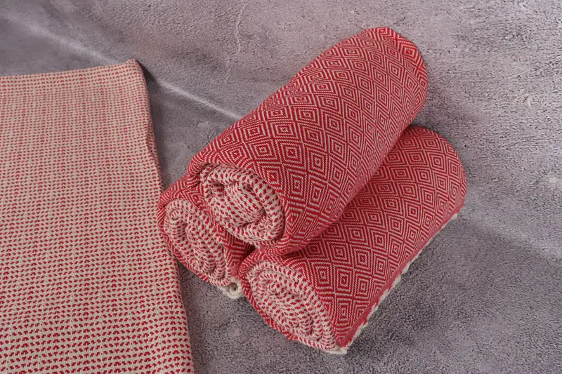 Turkish Towel Set, Custom Wedding Gifts, Handwoven Turkish bath towel, Halloween Gifts, Wedding Gift, Lightweight towel, 70x40 Cotton Chevron Towel - 8