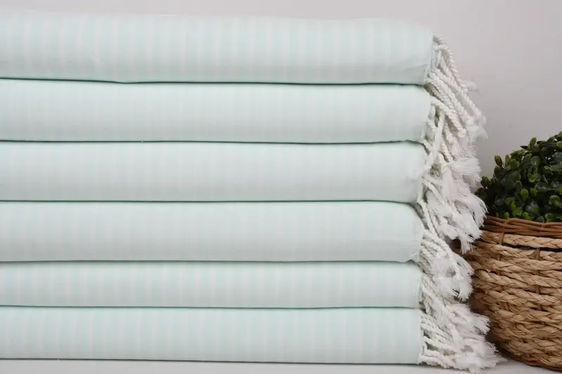 Home Decor Towel, Bachelorette Party Favors, Custom Wedding Gift, 70x40 Bamboo Striped Towel, Cotton towel, Summer Gift Ideas, Friends Beach Towel - 2