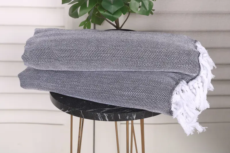 Personalized Dish Towel, Bridesmaid Gifts, Bachelorette Towel, Employee Gifts, Bachelor Towel, 36x18 Cotton Herringbone Towel, Turkish Hand Towel - 3