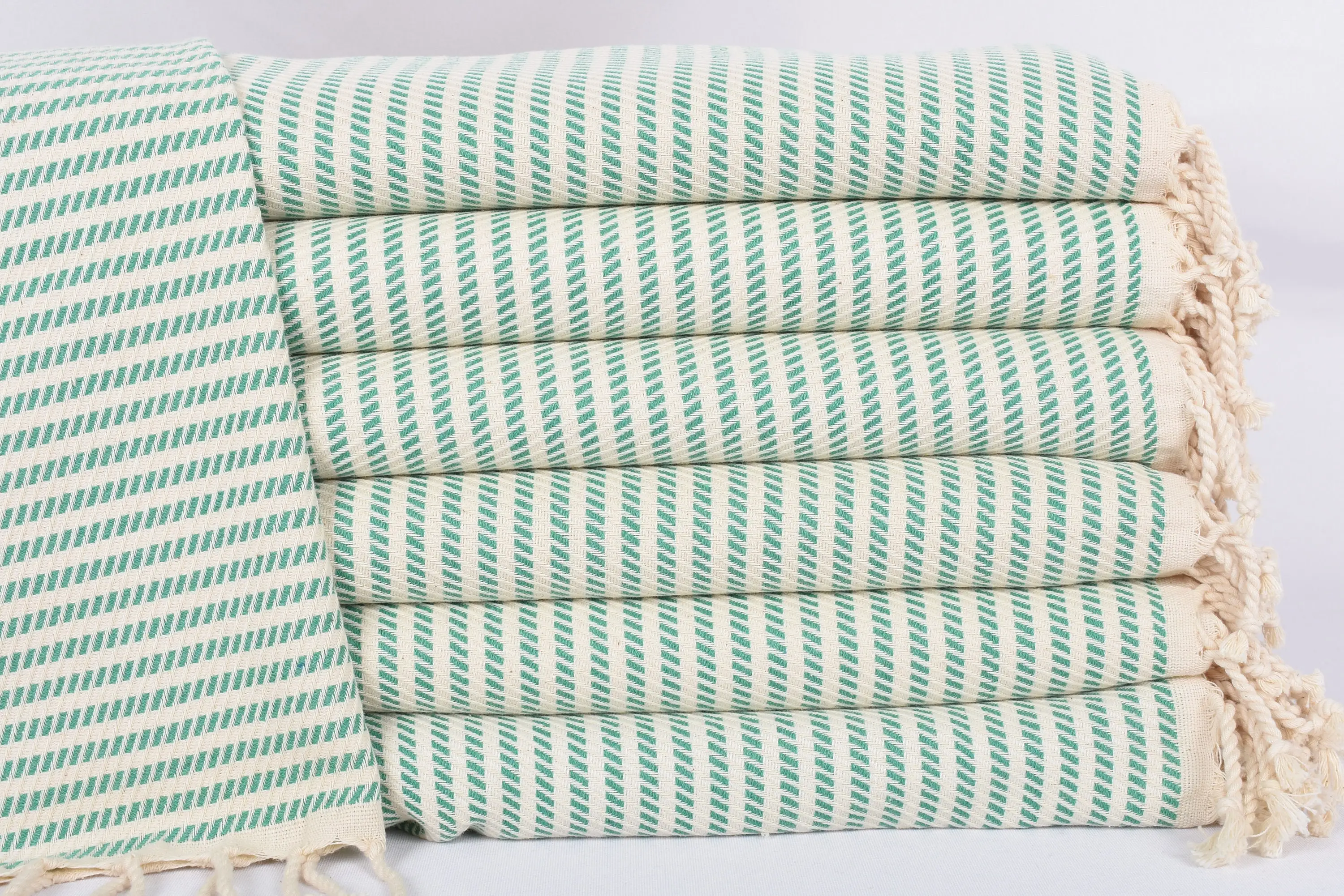 Personalized Green Polka Dot Dish Towel, 40x20 Inches - 1