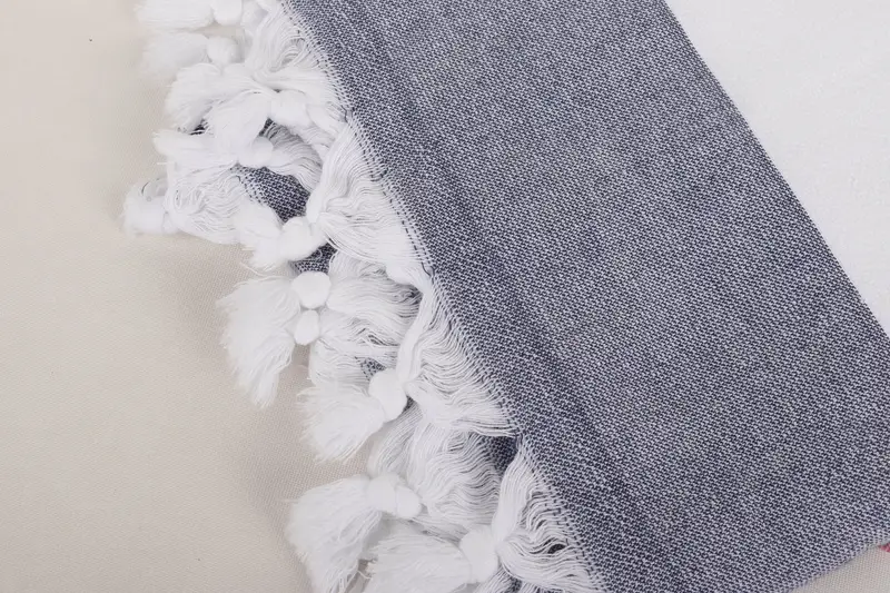 Organic towel, Traditional Turkish peshtemal for hammam, Sand-resistant towel, Bride Gift, Personalized Towel, 68x36 Cotton Striped Terry Towel - 7