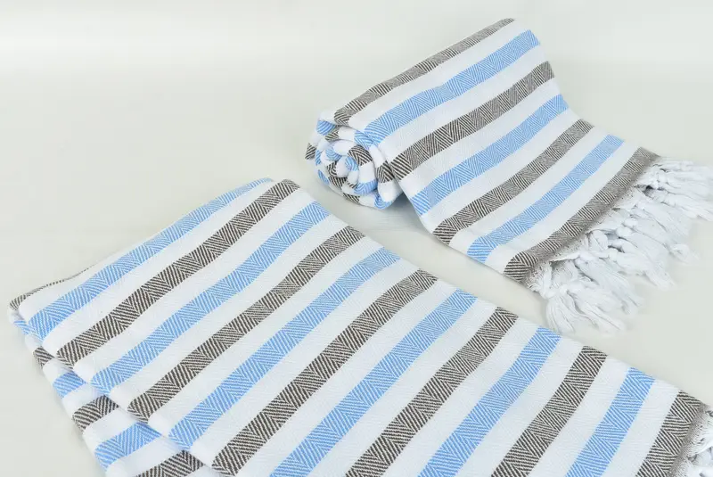 Bridesmaid Gift Towel, Guest Towel, Bachelor Bachelorette Party Favors, 64x40 Cotton Striped Towel, Personalized Wedding Gift, Employee Gifts - 7