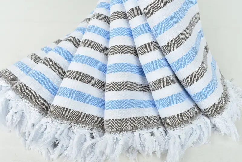 Bridesmaid Gift Towel, Guest Towel, Bachelor Bachelorette Party Favors, 64x40 Cotton Striped Towel, Personalized Wedding Gift, Employee Gifts - 4