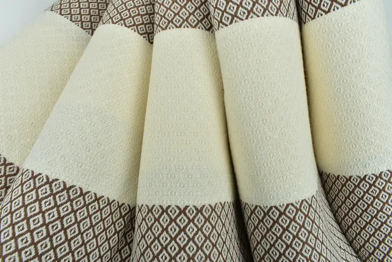 70x36 Linen Diamond Towel, Organic Towel, Gifts For Him, Gift For Coworker, Handwoven Turkish bath towel, Soft towel, Custom Wedding Gifts - 5