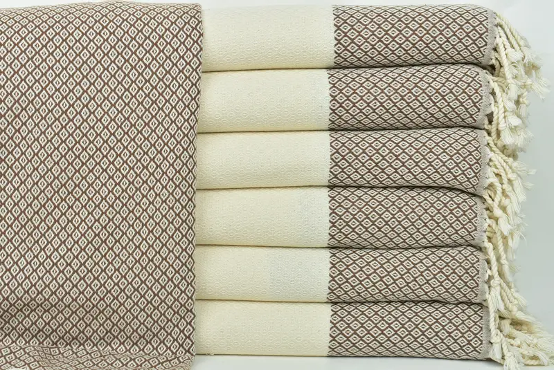 70x36 Linen Diamond Towel, Organic Towel, Gifts For Him, Gift For Coworker, Handwoven Turkish bath towel, Soft towel, Custom Wedding Gifts - 1