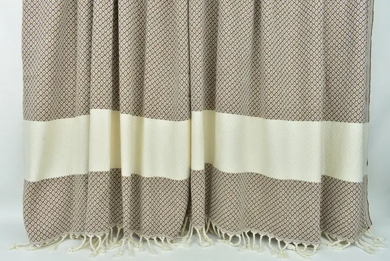 70x36 Linen Diamond Towel, Organic Towel, Gifts For Him, Gift For Coworker, Handwoven Turkish bath towel, Soft towel, Custom Wedding Gifts - 8