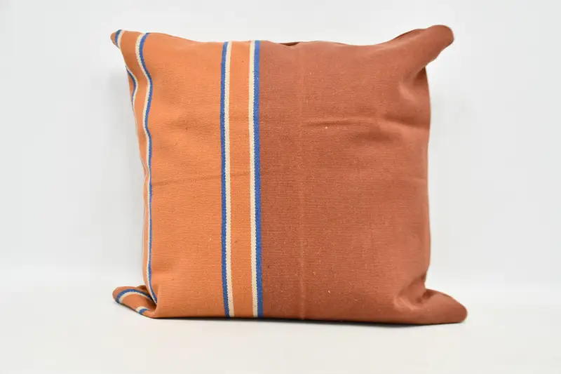Vintage Pillow, Vintage Kilim Pillow, Luxury Pillow Case, Cushion, 32x32 Orange Pillow, Customized Pillow Case, Handmade Kilim Cushion - 1