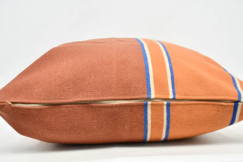 Vintage Pillow, Vintage Kilim Pillow, Luxury Pillow Case, Cushion, 32x32 Orange Pillow, Customized Pillow Case, Handmade Kilim Cushion - 6