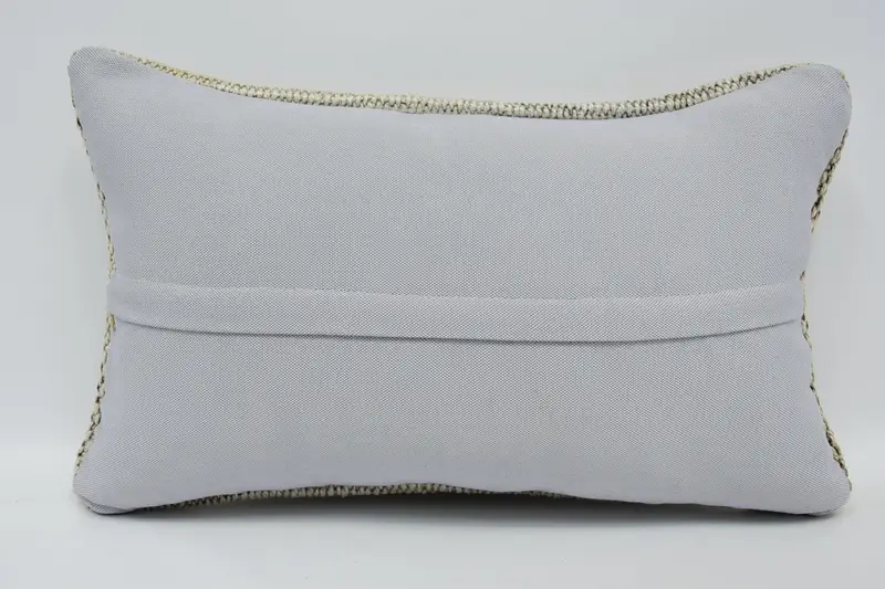 Boho Pillow Sham Cover, Interior Designer Pillow, Pillow for Sofa, Vintage Cushion, Colorful Cushion, 12x20 Beige Pillow Cover, Cushion Case - 6