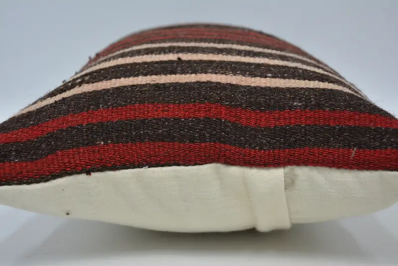 Pillow, Pillow for Sofa, Boho Pillow Sham Cover, Car Cushion Case, Turkish Kilim Pillow, 12x20 Brown Cushion, Aztec Pillow Case - 5
