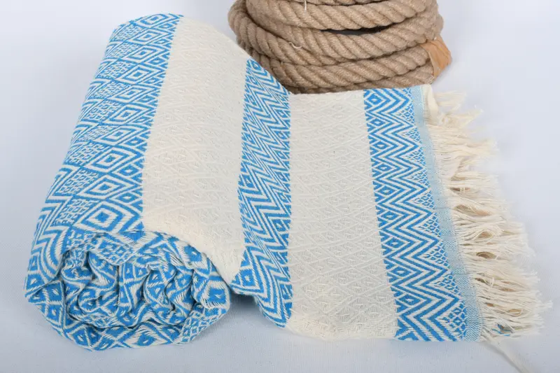 Turkish beach towel with fringe, Spa Gift, Best Wedding Gift, Hammam towel, Wedding Gifts Towel, Monogram Turkish Towel, 70x40 Cotton Diamond Towel - 8