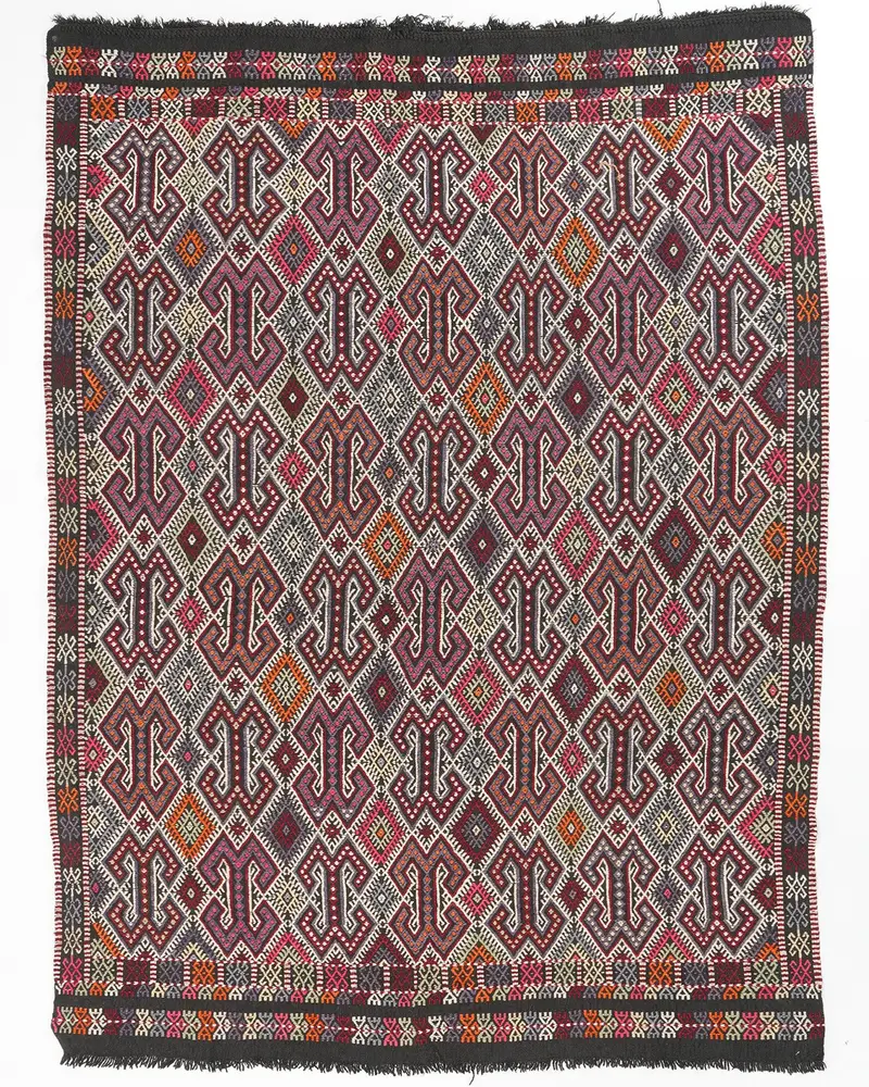 レッド&パープルラグ、5.6x7.7フィートのエレガントな装飾