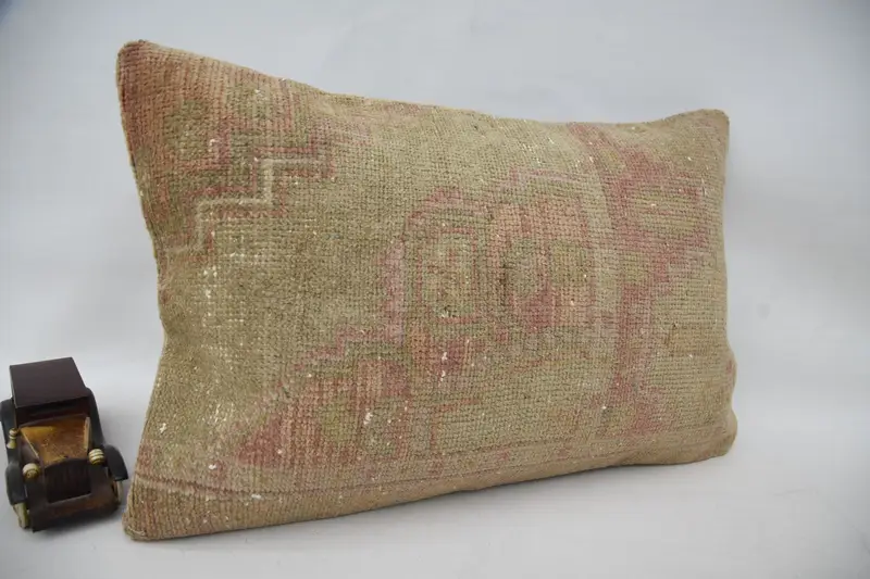 Boho Pillow Sham Cover, Pillow, Pillow for Couch, Patio Cushion Cover, Home Decor Pillow, 16x24 Beige Cushion, Traditional Pillow Case - 2