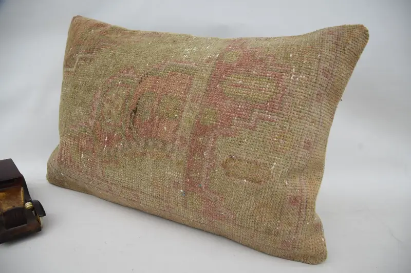Boho Pillow Sham Cover, Pillow, Pillow for Couch, Patio Cushion Cover, Home Decor Pillow, 16x24 Beige Cushion, Traditional Pillow Case - 3