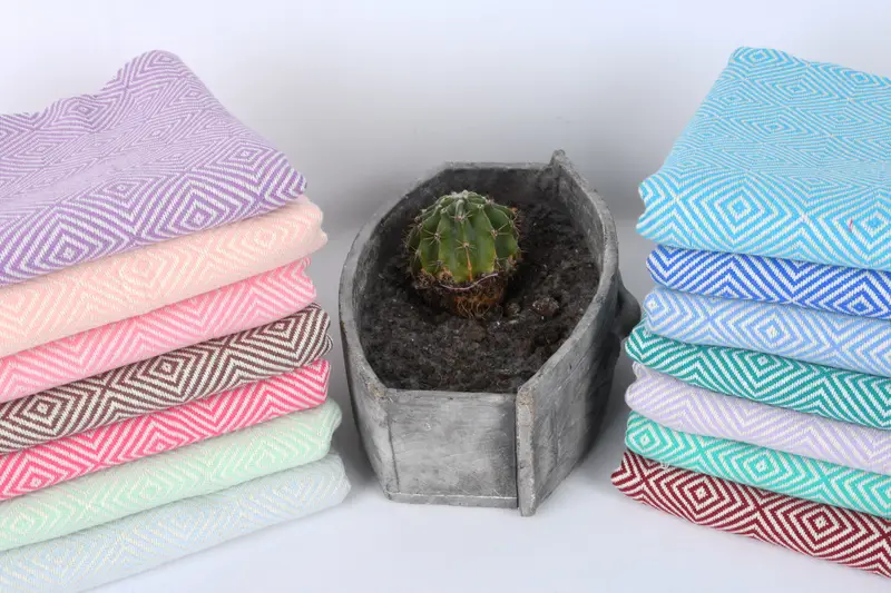 28x20 Cotton Diamond Towel, Summer Gift, Wedding Gift, Bridesmaid Gifts, Memorial Gift, Bulk Order Towel, Organic Tea Towel, Personalized Gift - 4