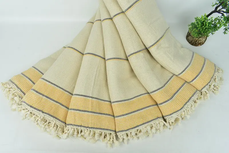 Bachelorette Party Items, Aesthetic Blanket, Monogram Blanket, 104x96 Cotton Striped Towel, Turkish Blanket, Organic Throw, Bedspread, Gifts For Him - 4