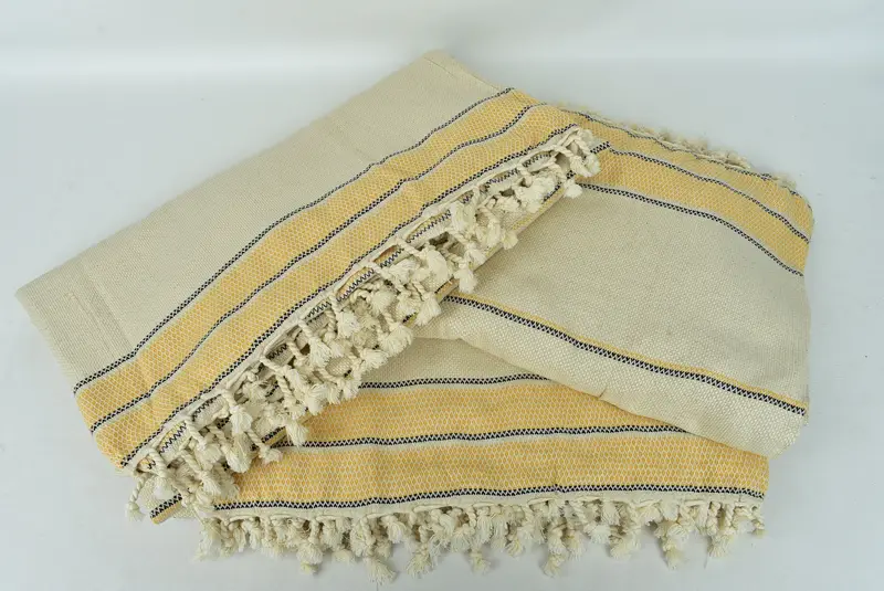 Bachelorette Party Items, Aesthetic Blanket, Monogram Blanket, 104x96 Cotton Striped Towel, Turkish Blanket, Organic Throw, Bedspread, Gifts For Him - 6