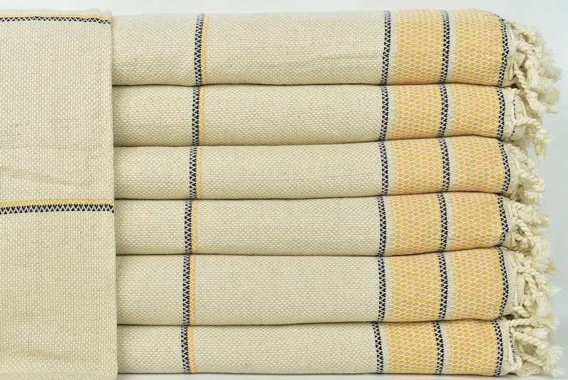 Bachelorette Party Items, Aesthetic Blanket, Monogram Blanket, 104x96 Cotton Striped Towel, Turkish Blanket, Organic Throw, Bedspread, Gifts For Him - 1