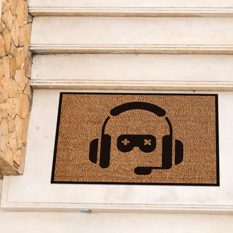エレガントなパーソナライズされた Coco ドアマット - カスタムプリントラグ