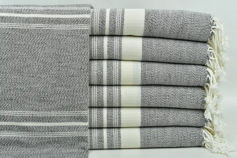 Beach Towel Bulk, Housewarming Gift, Beach Towel Gift, Home Gift, Lightweight Turkish towel, 60x38 Cotton Striped Towel, Custom Wedding Gifts - 2