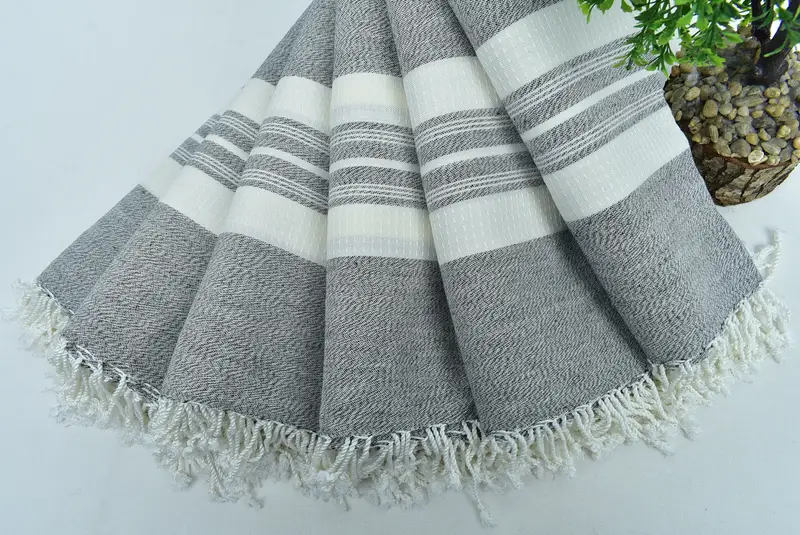 Beach Towel Bulk, Housewarming Gift, Beach Towel Gift, Home Gift, Lightweight Turkish towel, 60x38 Cotton Striped Towel, Custom Wedding Gifts - 7