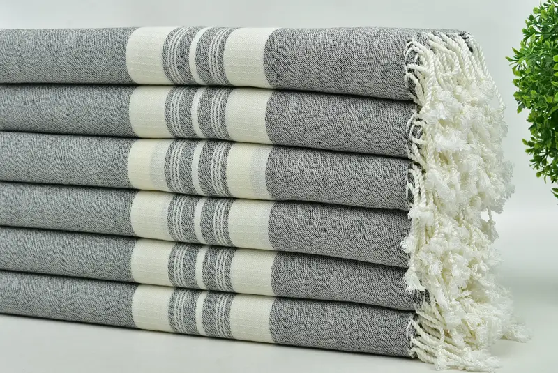 Beach Towel Bulk, Housewarming Gift, Beach Towel Gift, Home Gift, Lightweight Turkish towel, 60x38 Cotton Striped Towel, Custom Wedding Gifts - 5