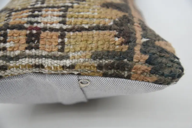 Vintage Kilim Throw Pillow, Pillow, 8x16 Brown Pillow Case, Vintage Kilim Pillow, Pillow for Sofa, Handmade Cushion Cover, Hippie Throw Pillow Case - 5