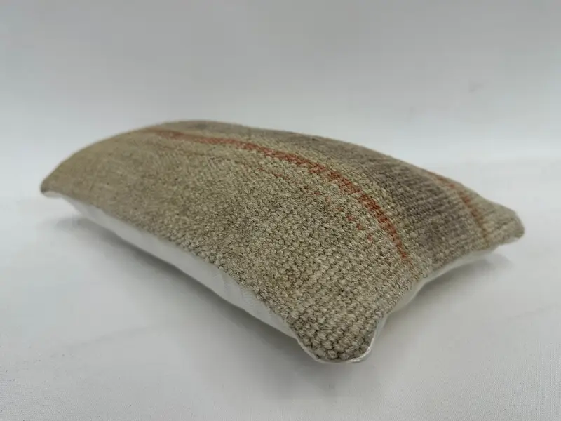 Pillow for Couch, 8x16 Beige Cushion Cover, Cushion Case, Retro Throw Pillow Case, Kilim Cushion Sham, Turkish Kilim Pillow, Boho Chic Pillow Case - 6