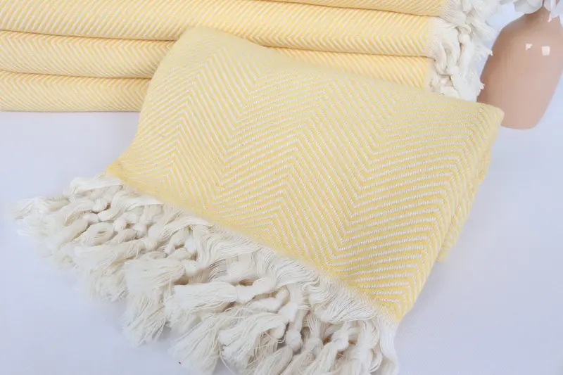Bridesmaid Gifts, Bridal Shower Favors, Valentines Day Gift For Him, 70x40 Cotton Herringbone Towel, Holiday Towel, Lightweight towel, Pool Towels - 4