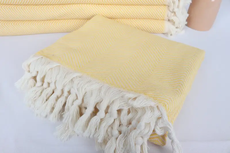 Bridesmaid Gifts, Bridal Shower Favors, Valentines Day Gift For Him, 70x40 Cotton Herringbone Towel, Holiday Towel, Lightweight towel, Pool Towels - 5