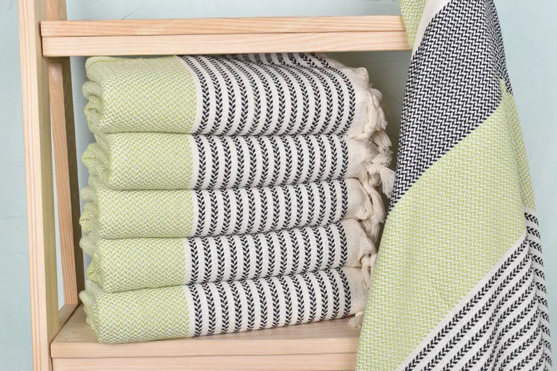 Bachelor Gifts, Turkish towel, 70x40 Cotton Striped Towel, Unique Wedding Gift, Bachelorette Party Items, Monogrammed Beach Towel, Bride Gift - 1