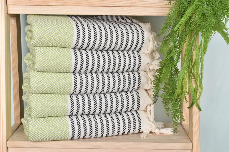 Bachelor Gifts, Turkish towel, 70x40 Cotton Striped Towel, Unique Wedding Gift, Bachelorette Party Items, Monogrammed Beach Towel, Bride Gift - 2