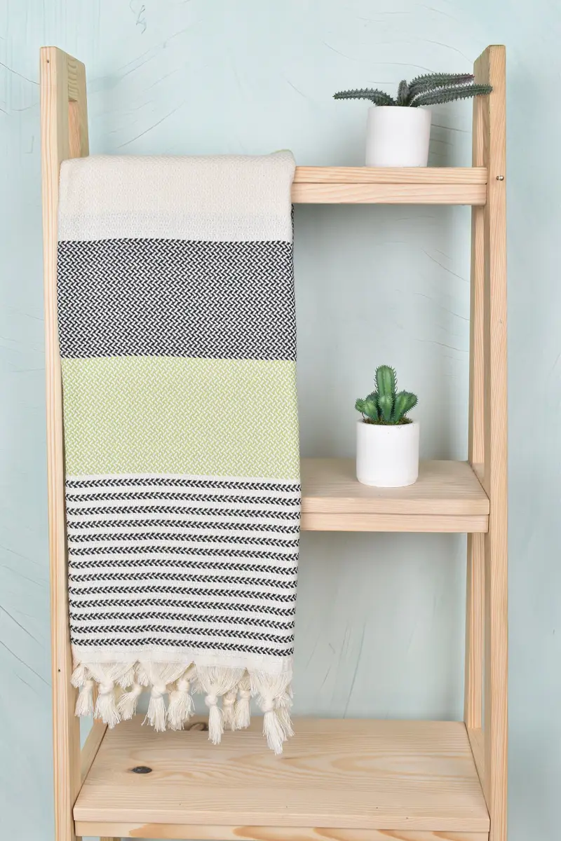 Bachelor Gifts, Turkish towel, 70x40 Cotton Striped Towel, Unique Wedding Gift, Bachelorette Party Items, Monogrammed Beach Towel, Bride Gift - 8