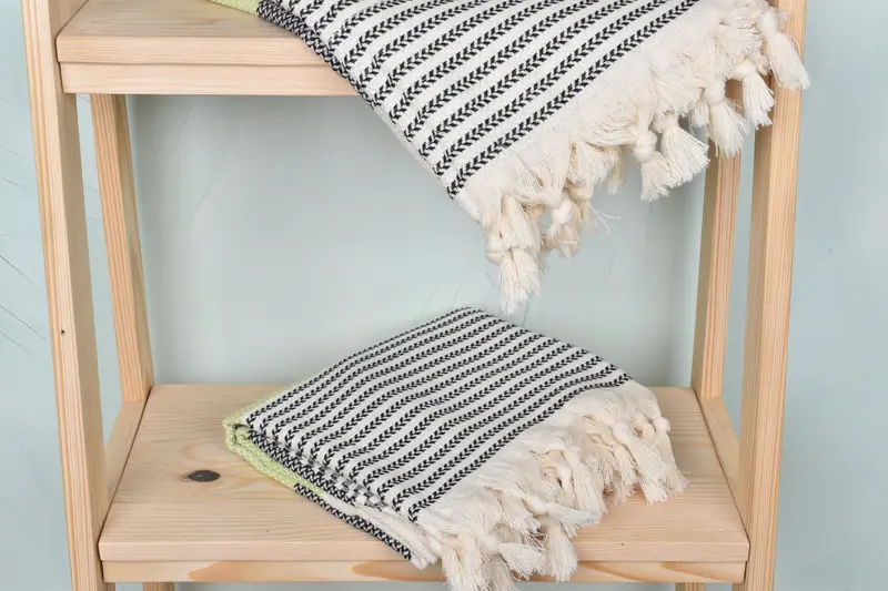 Bachelor Gifts, Turkish towel, 70x40 Cotton Striped Towel, Unique Wedding Gift, Bachelorette Party Items, Monogrammed Beach Towel, Bride Gift - 5