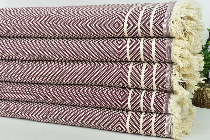 Tablecloth, Bachelor Party Favors, Bachelorette Gifts, 96x70 Cotton Diamond Towel, Monogram Beach Blanket, Woven Throw Blanket, Decorative Bedspread - 3