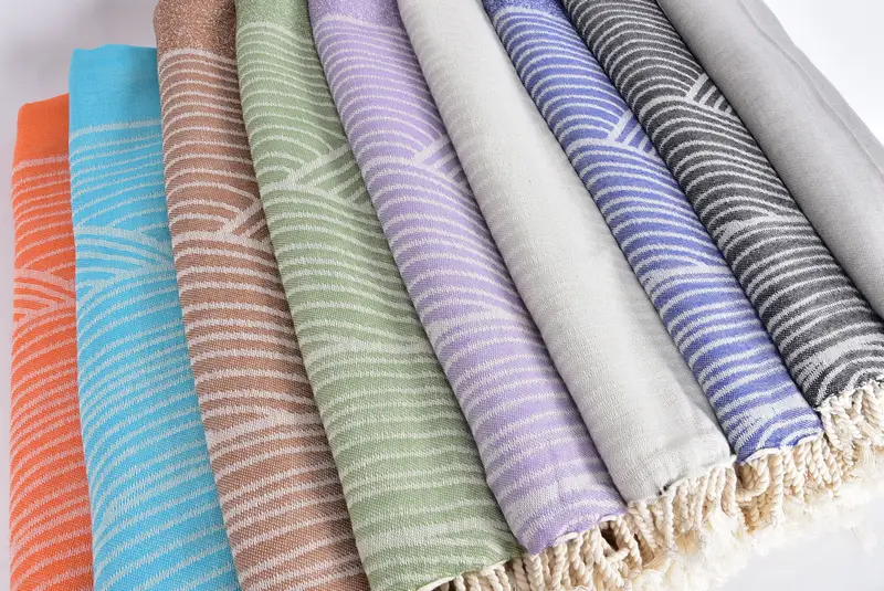 Beach Towel Gift, 68x40 Cotton Striped Design Towel, Authentic Turkish hammam peshtemal, Gifts For Him, Cotton towel, Personalized Gift For Him - 6