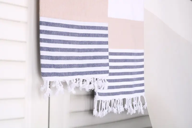 Absorbent towel, Sand-resistant towel, Personalized Home Gift Wedding, Personalized Turkish Towel, 70x40 Cotton Striped Towel, Gift For Bride - 8