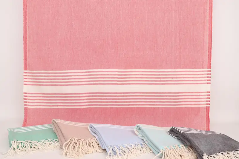 Custom Towel Beach, Gift For Coworker, Bachelor Bachelorette Party Favors, Summer Towel, Beach towel, 68x40 Cotton Striped Towel, Soft towel - 8