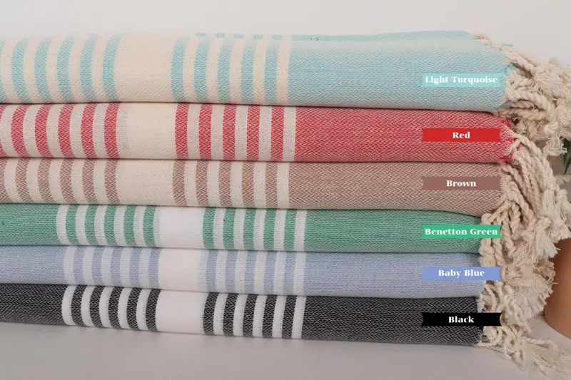 Custom Towel Beach, Gift For Coworker, Bachelor Bachelorette Party Favors, Summer Towel, Beach towel, 68x40 Cotton Striped Towel, Soft towel - 1