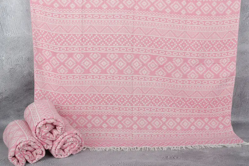 Turkish Towel Monogram, 68x36 Cotton Geometric Towel, Wedding For Favor, Yoga Towel, Summer Gift, Absorbent Turkish towel, Monogrammed Beach Towel - 1
