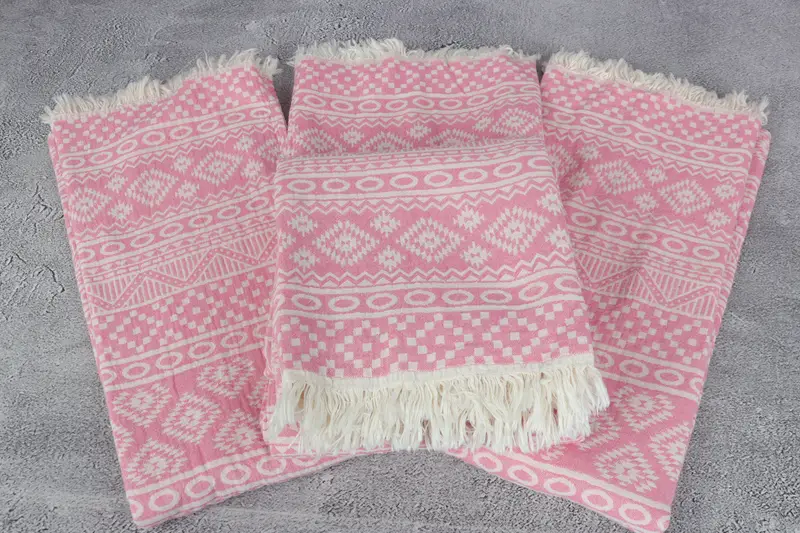 Turkish Towel Monogram, 68x36 Cotton Geometric Towel, Wedding For Favor, Yoga Towel, Summer Gift, Absorbent Turkish towel, Monogrammed Beach Towel - 5